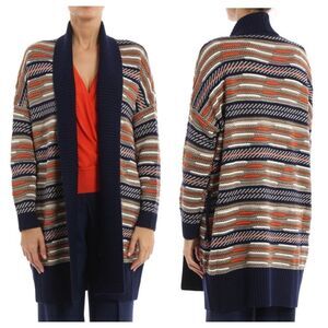 Diane von Furstenberg Taletha Mixed Knit Cardigan